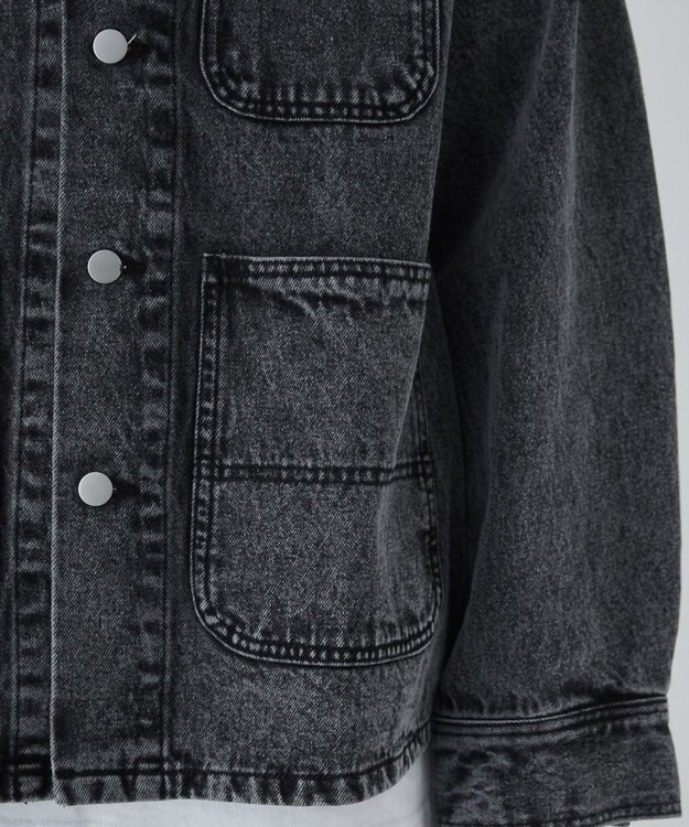 WEGO デニムカバーオール ブラック