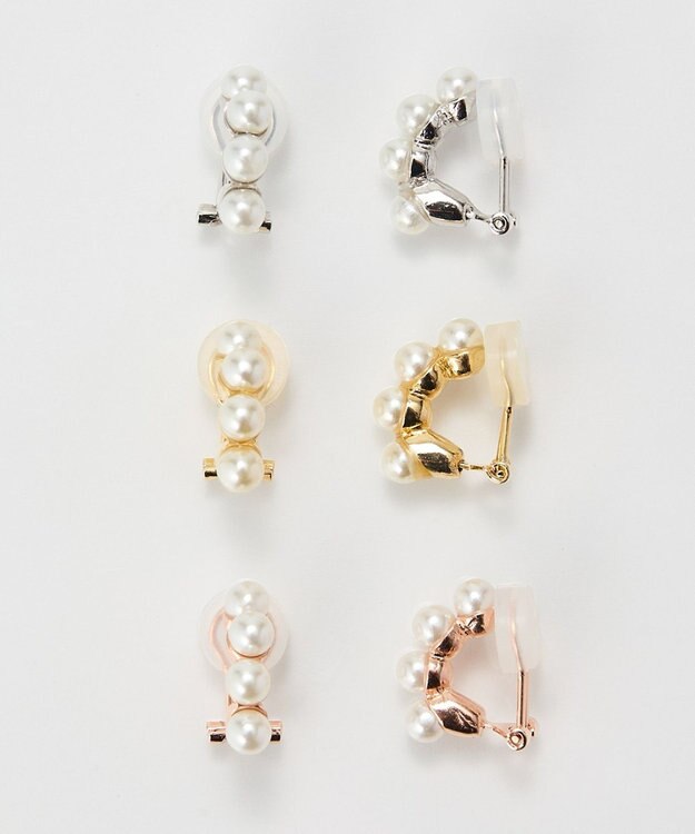 Phoebe 【痛くないシリーズ】ノーブルパールエアリーイヤリング　シルバー シルバー