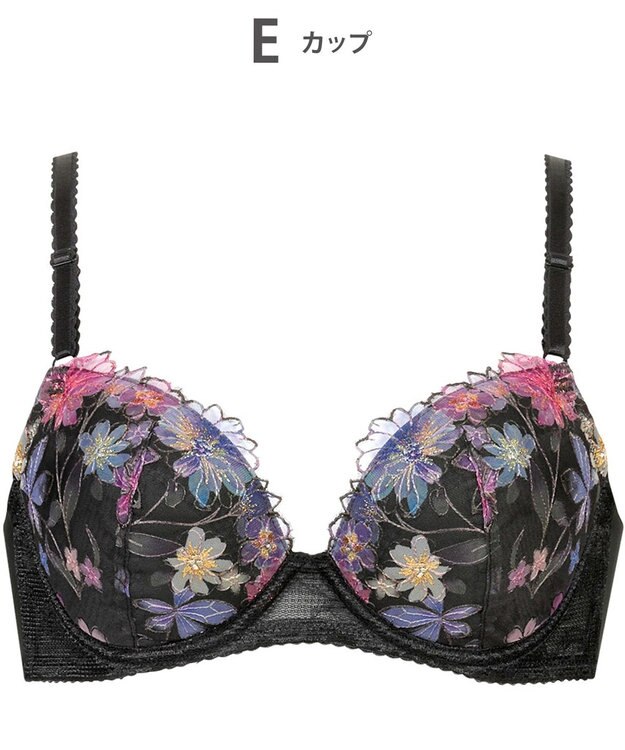 Wing ブラジャー バストとカップのすきまにフィット 自然にボリュームメイク ソフトなつけごこち 【スキマフィットブラ】 ブラ KB2366 ウイング／ワコール ブラック