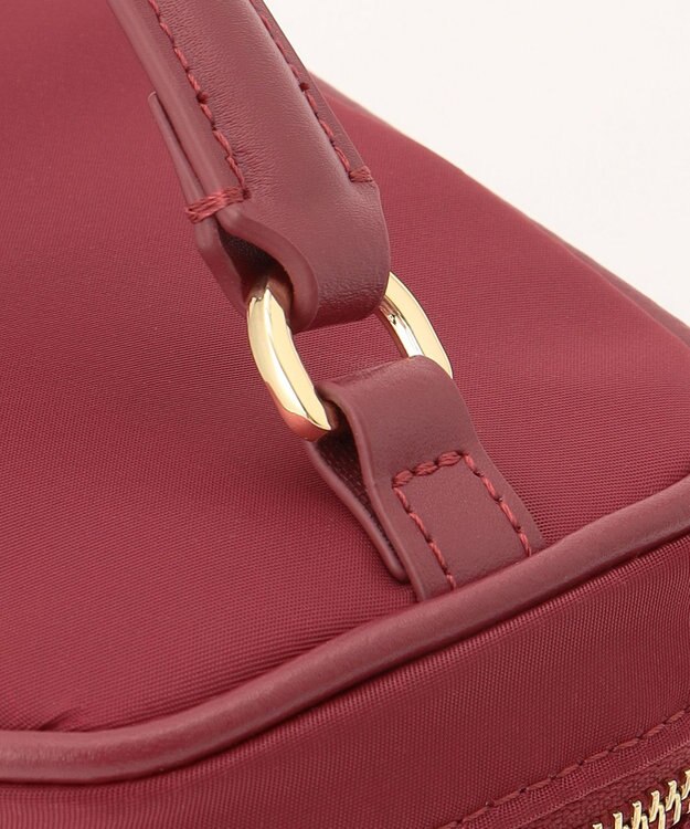 TOCCA CHECKER CLOVER VANITY ヴァニティバッグ レッド系