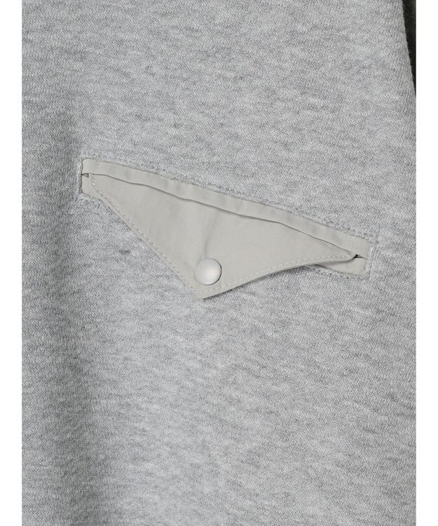 AMERICAN HOLIC ポケット付きバックドレープ裏毛プルオーバー Light Gray Mixture