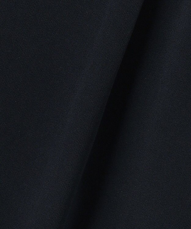 ANY 【洗える】七分袖ブラウス×パンツ セットアップ ネイビー系