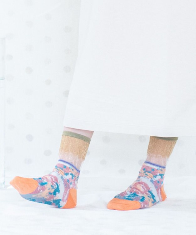 COQ フワリ シアーラメソックス ピンク