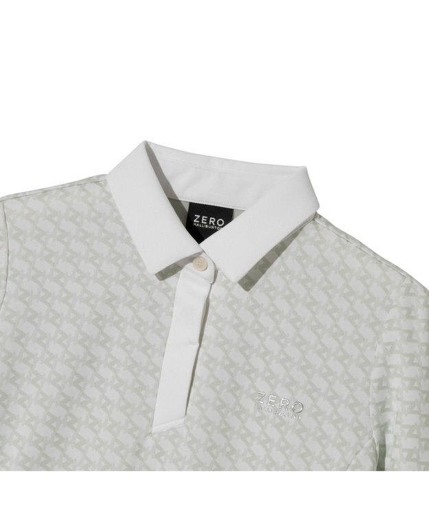 ZERO HALLIBURTON モノグラム柄ポロシャツ ZHG-W6S7a 85220 ホワイト