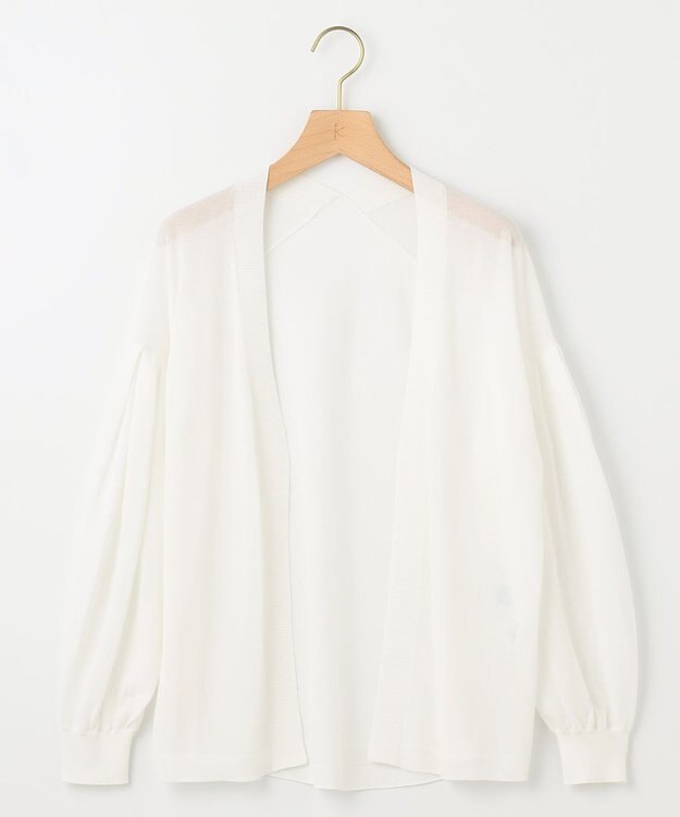 組曲 L シアーニットドルマンカーディガン アイボリー系