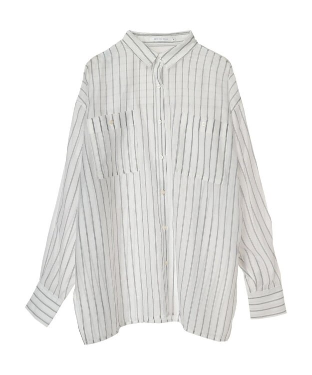 AMERICAN HOLIC シアーＣＯＯＬＷポケットシャツ Stripe