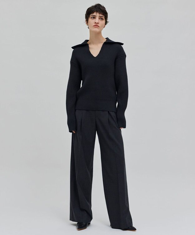 BEIGE， 【洗える】THURET / リブニット F Green