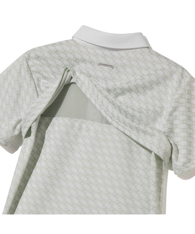 ZERO HALLIBURTON モノグラム柄ポロシャツ ZHG-W6S7a 85220 ホワイト