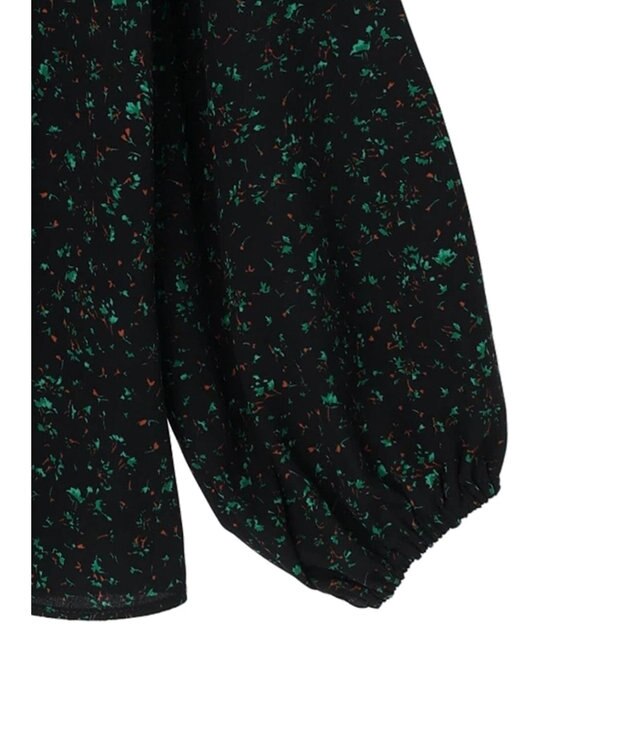 Green Parks 柄アソートラッフル衿ブラウス Flower