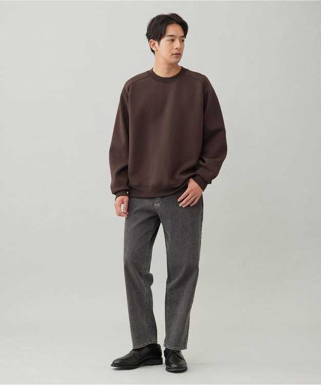 UNFILO MENS 【男女兼用】BEAUTY FORM JERSEY クルー ブラウン