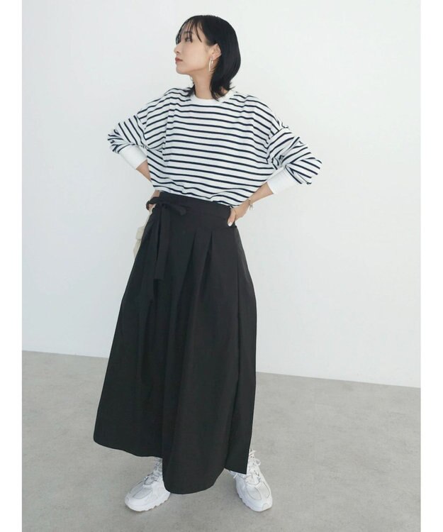 Green Parks armonia．ラップスカート Black