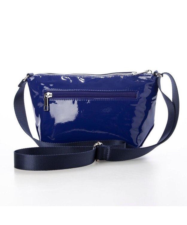 UNBILLION カシュカシュ cachecache / ソフトエナメル舟型ショルダー ブルー