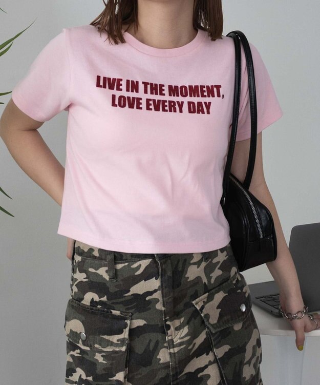 WEGO ロゴラメちびT ピンク