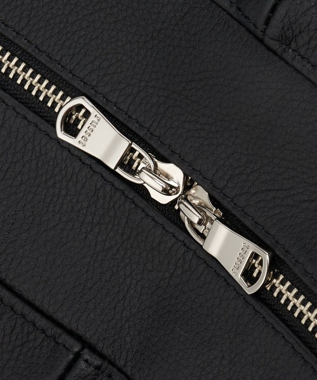 russet ソフトレザーバナナボディバッグ(CE-1695) Black