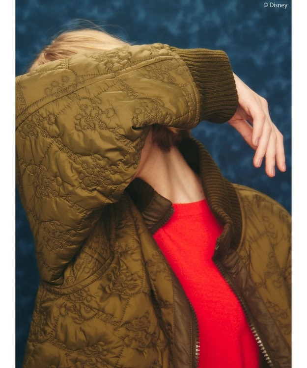 AMERICAN HOLIC ミッキー柄中綿キルトジャケット／Ｍｉｃｋｅｙ Khaki