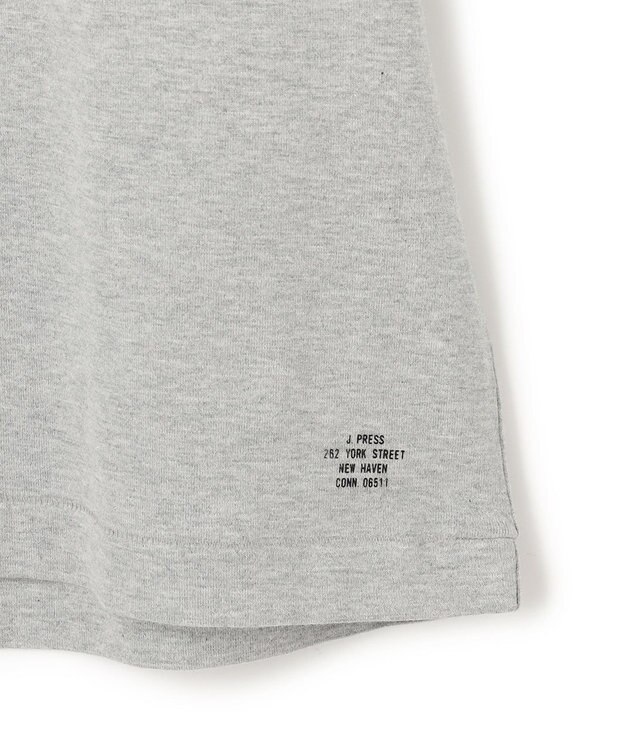 J.PRESS MEN 【J.PRESS ORIGINALS】【UNISEX】Cotton Jersey J.PRESS Logo T-Shirt ライトグレー系