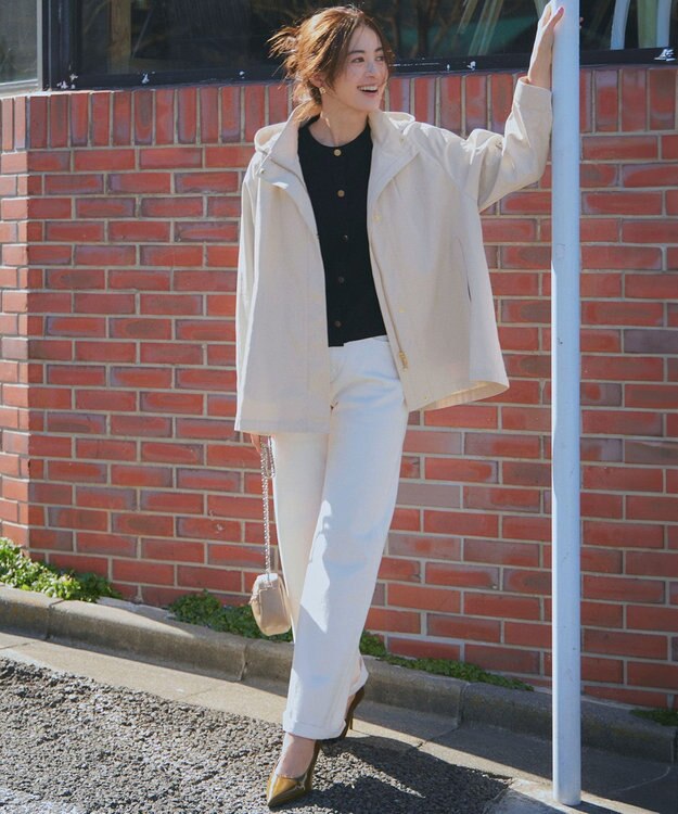 23区 S 【滝沢眞規子さん着用/VERY掲載/洗える】23区DENIM ストレッチ ワイドパンツ ホワイト系