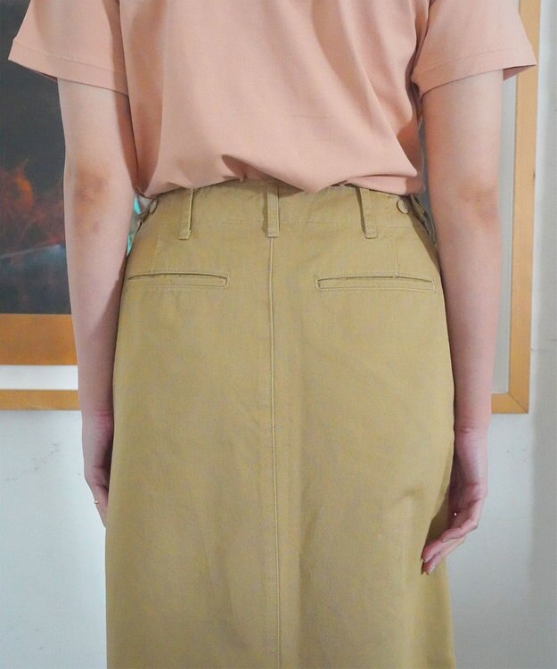 caqu M45 Chino skirt キレイめチノスカート khaki