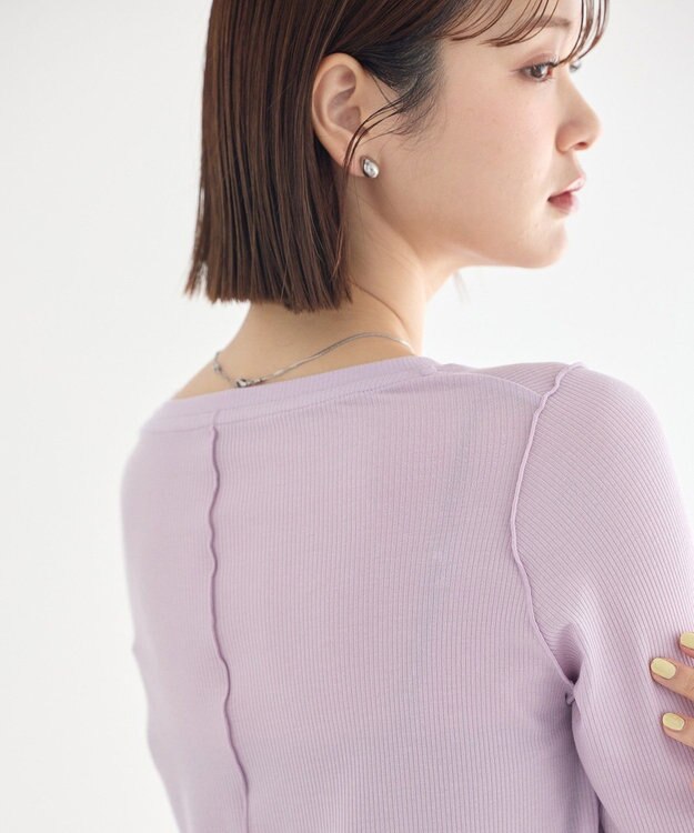 earth music&ecology 微シアーメロープルオーバー Off White