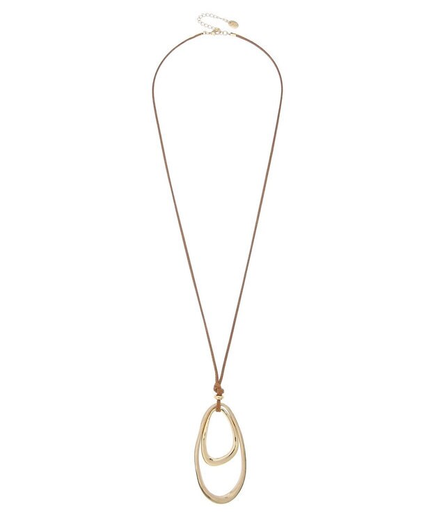 AMERICAN HOLIC ダブルリングネックレス Camel