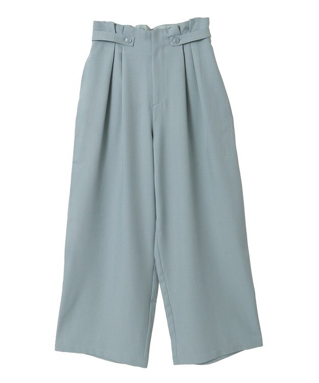 Green Parks ・ＥＬＥＮＣＡＲＥ　ＤＵＥ　サイドベルトタックパンツ Light Beige