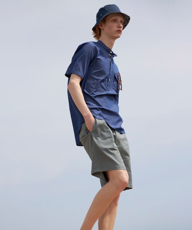 J.PRESS MEN Reyn spooner×J.PRESS リバースプリント プルオーバー ブルー系