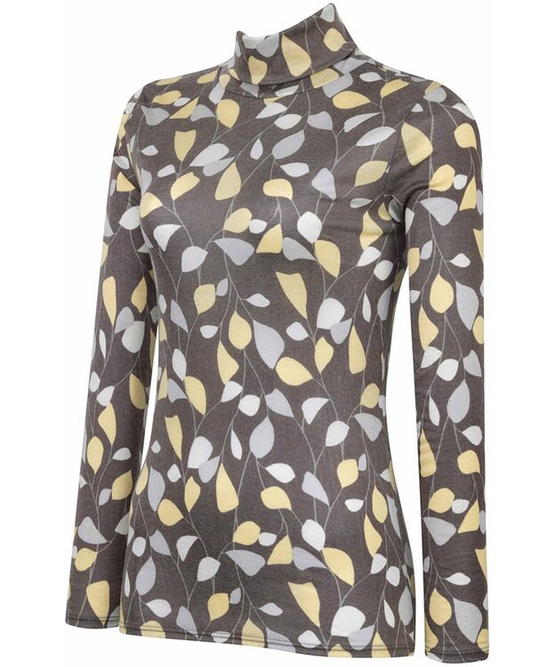 WACOAL あったかTシャツ あったかインナー アウターとしても利用可 保温性 ハイネック 10分袖 長袖 レディース CLD726 /ワコール グレイッシュブルー