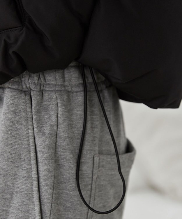 WEGO パディングショートブルゾン ブラック