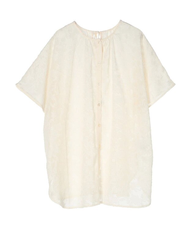 Green Parks ２ＷＡＹ　ジャガードチュニック Ivory