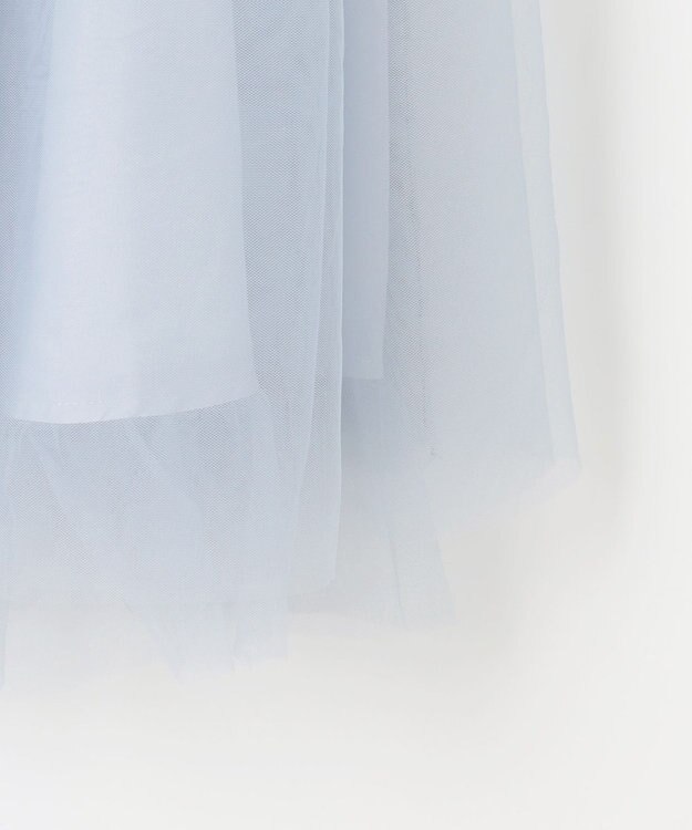 組曲 KIDS 【110-140㎝】ブルーミングフラワー ドレス サックスブルー