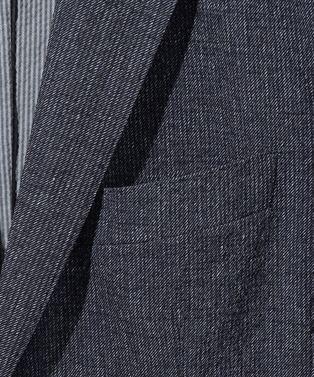 JOSEPH ABBOUD 【洗える/UV/エコ撥水・クールビズ/】ライトウェーブライト ジャケット ネイビー系2