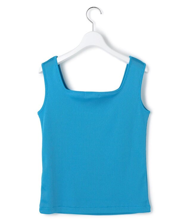 ICB ブライトステッチリブ タンクトップ ターコイズ
