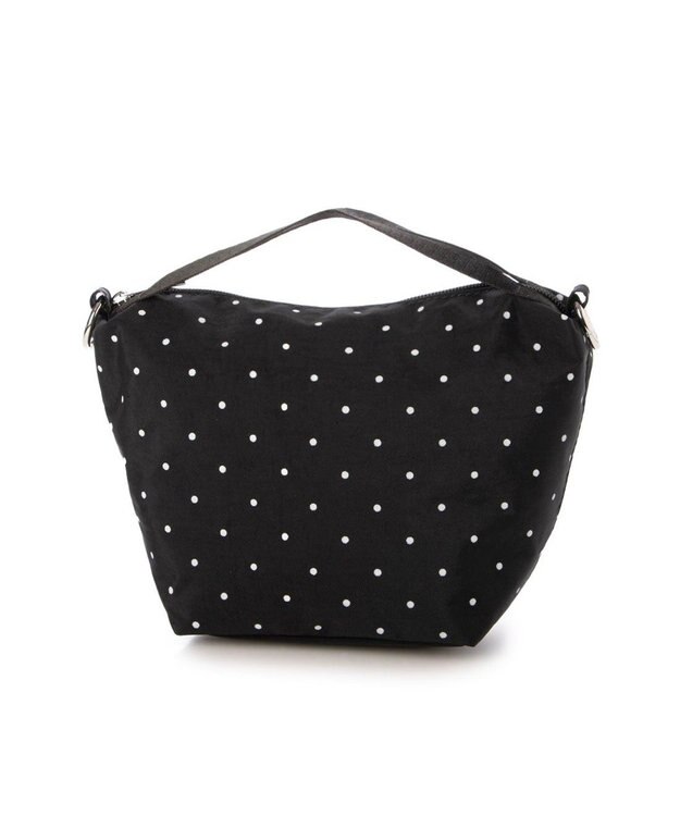 UNBILLION VERYコラボ カシュカシュ cachecache / ナイロンドローコード2wayショルダー ブラックドット