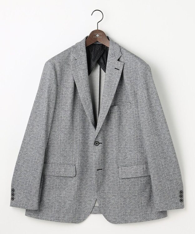 JOSEPH ABBOUD 【キングサイズ・ストレッチ/コンフォートジャージ】エアロムリネ ジャケット ライトグレー系