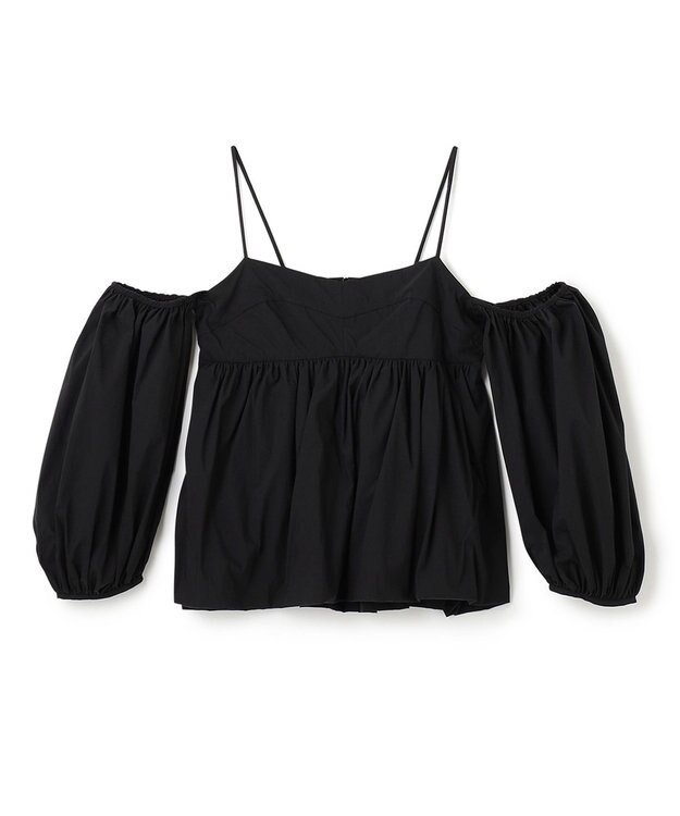 BEIGE， PROTAGONISTA / パフブラウス Black