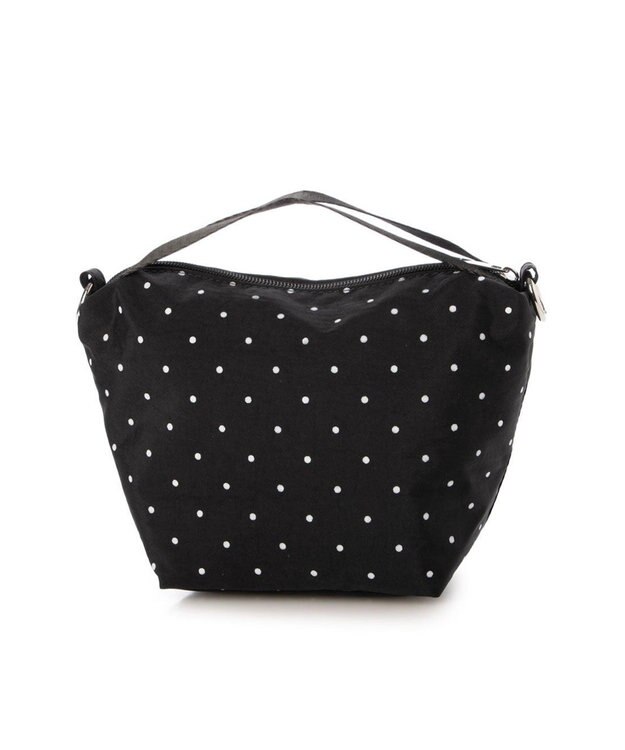 UNBILLION VERYコラボ カシュカシュ cachecache / ナイロンドローコード2wayショルダー ブラックドット