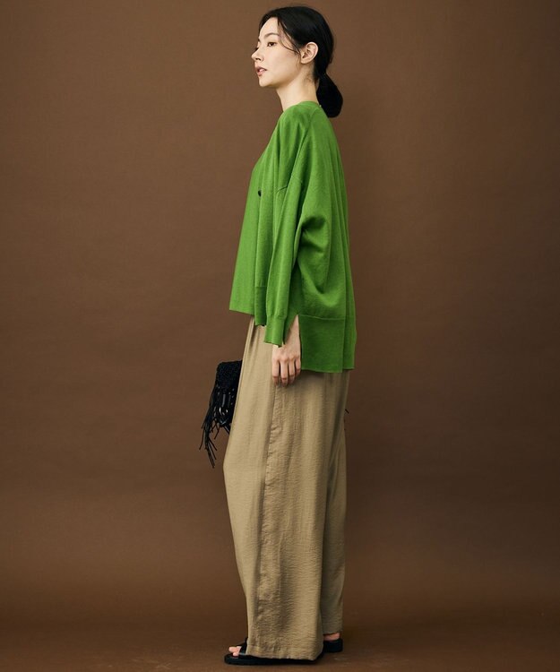 自由区 【セットアップ対応】エアリーツイルワイド パンツ ［新色］ライトベージュ