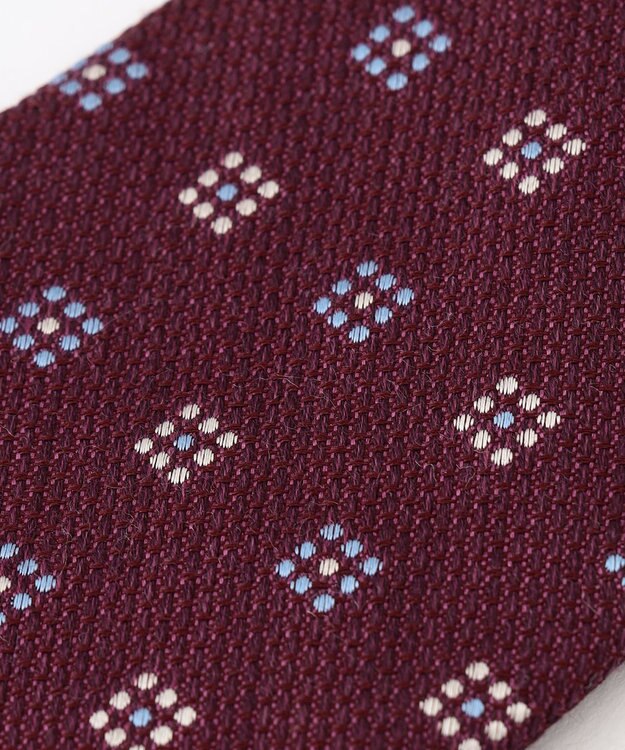 J.PRESS MEN ライトウェイトウールシルク 小紋柄ネクタイ ワイン系8