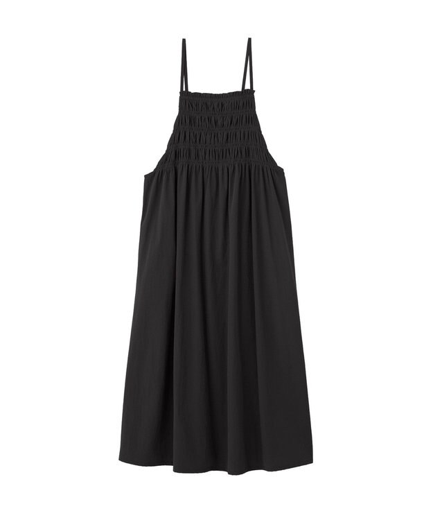 CRAFT STANDARD BOUTIQUE ギャザーデザインキャミワンピース Black
