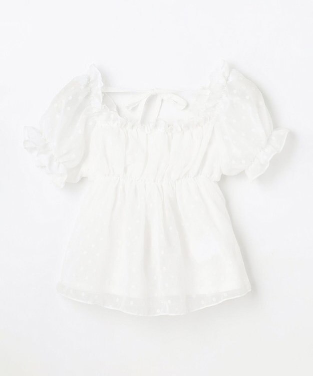 ANY KIDS 【一部店舗/WEB先行販売アイテム】2WAY シアードビーブラウス ホワイト