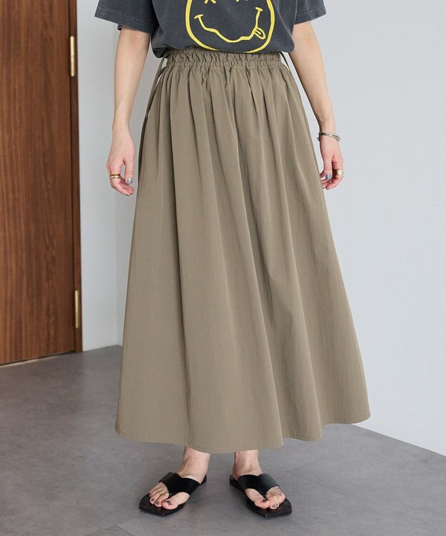 CRAFT STANDARD BOUTIQUE ドロストギャザースカート Light Brown