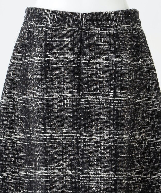 23区 S 【R(アール)】GIOLICAネップチェックツイード スカート ブラック系