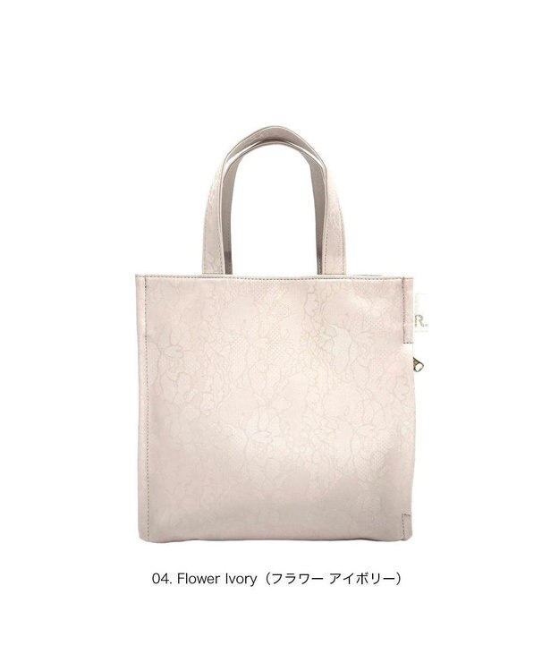ROOTOTE 1051【ルートート】LT.スクエア.クラシック-C 04：フラワー アイボリー