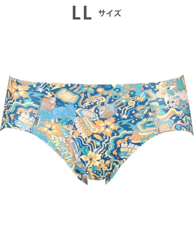 CW-X 【WOMEN】 CW-X 【CHUMS (チャムス)コラボ】 スポーツショーツ すそがズレあがりにくい 吸汗速乾(本体) ストレッチ性(本体) はきこみ丈あさめ レディース LNY200 /ワコール ブルー