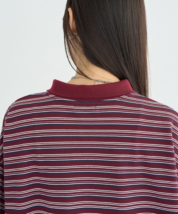 earth music&ecology ラガーポロシャツ Bordeaux