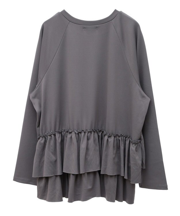 earth music&ecology フリルヘムプルオーバー Mocha