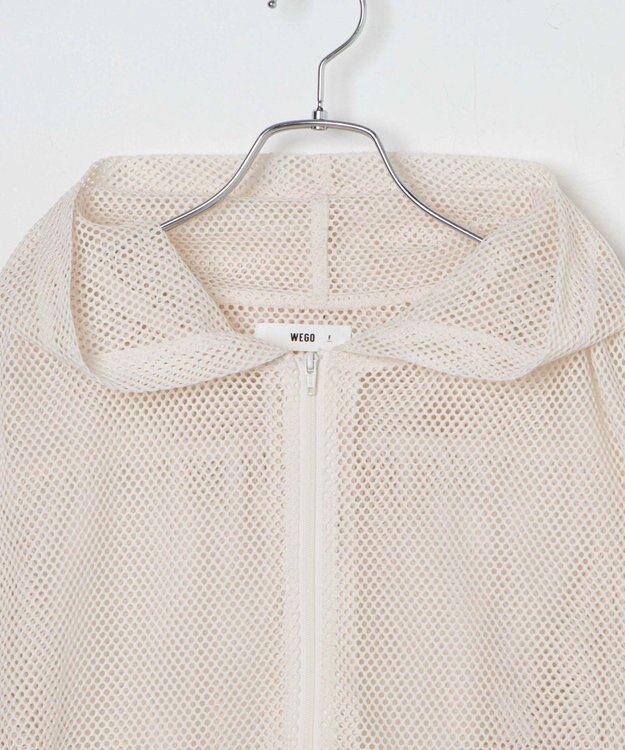 WEGO メッシュパーカー オフホワイト