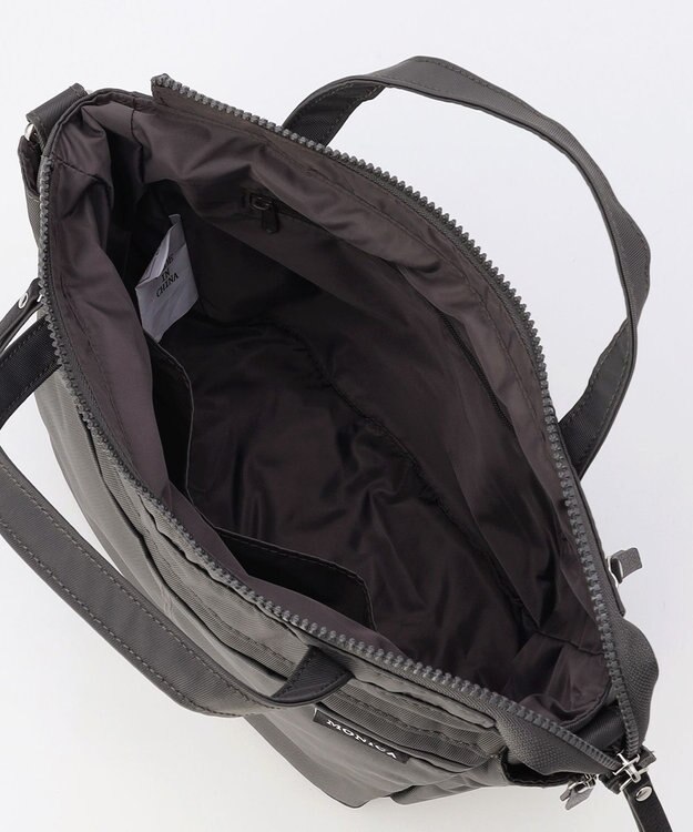 LA BAGAGERIE 【MONICA】サイドジップ2WAYトートバッグ ダークグレー