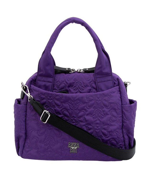 ANNA SUI アニー 2wayボストンバッグ パープル
