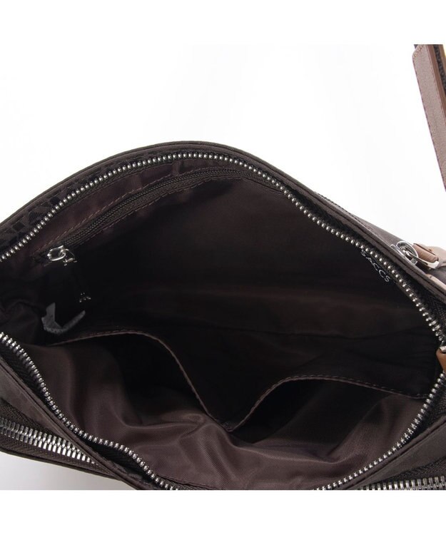 Y'SACCS モノグラムお財布ポシェット ブラウン